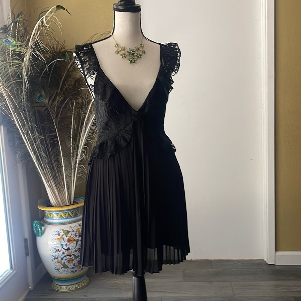 Black mini dress